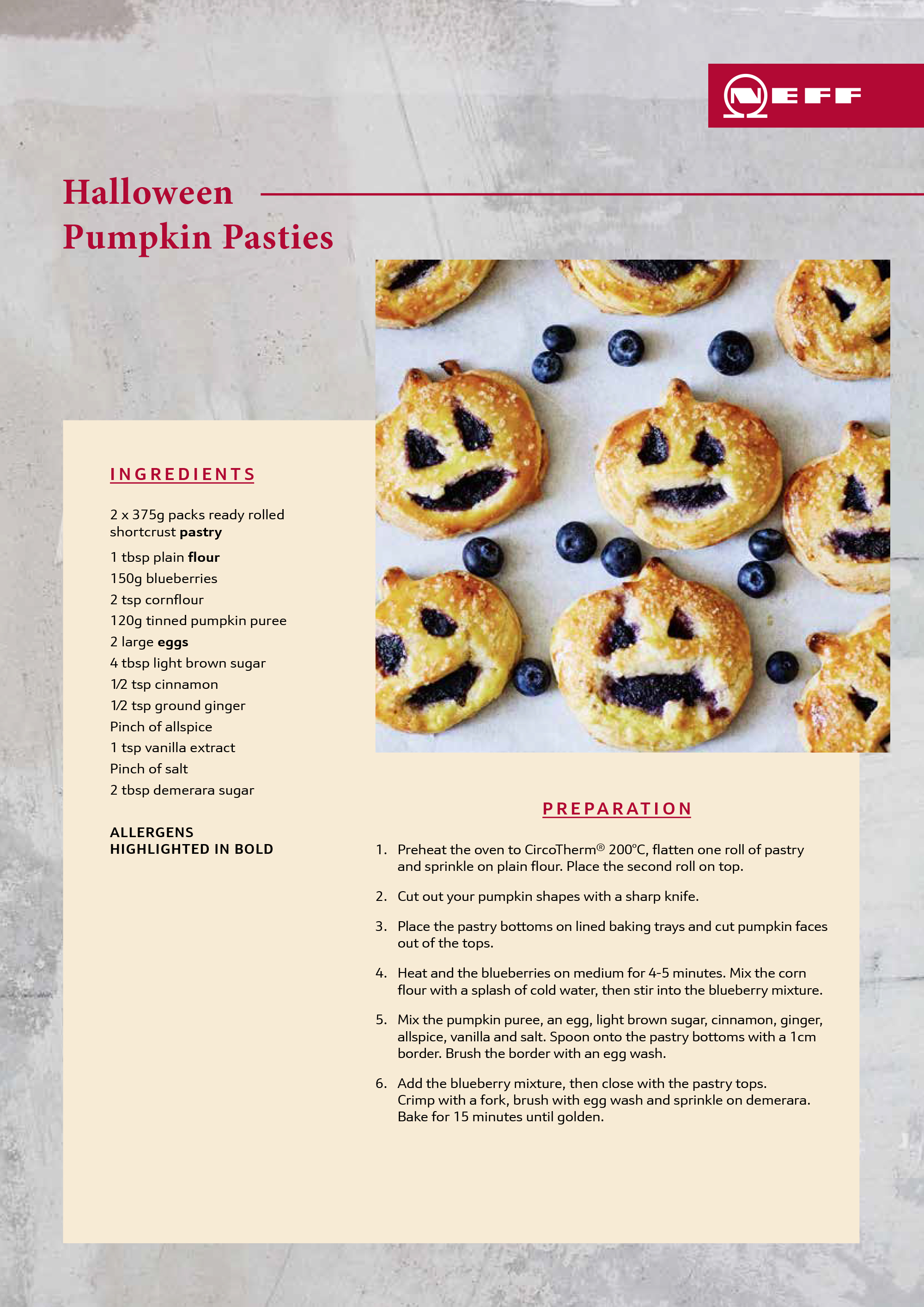 pumpkin pasties Halloween baking recipe